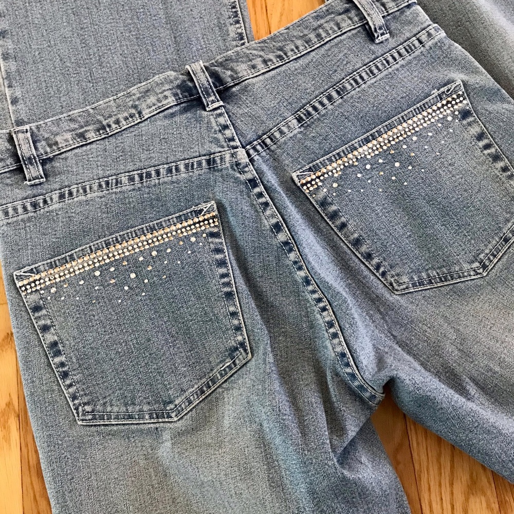 Christine Alexander Studded Embellished Jeans